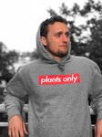 "plants only" Grey Pullover